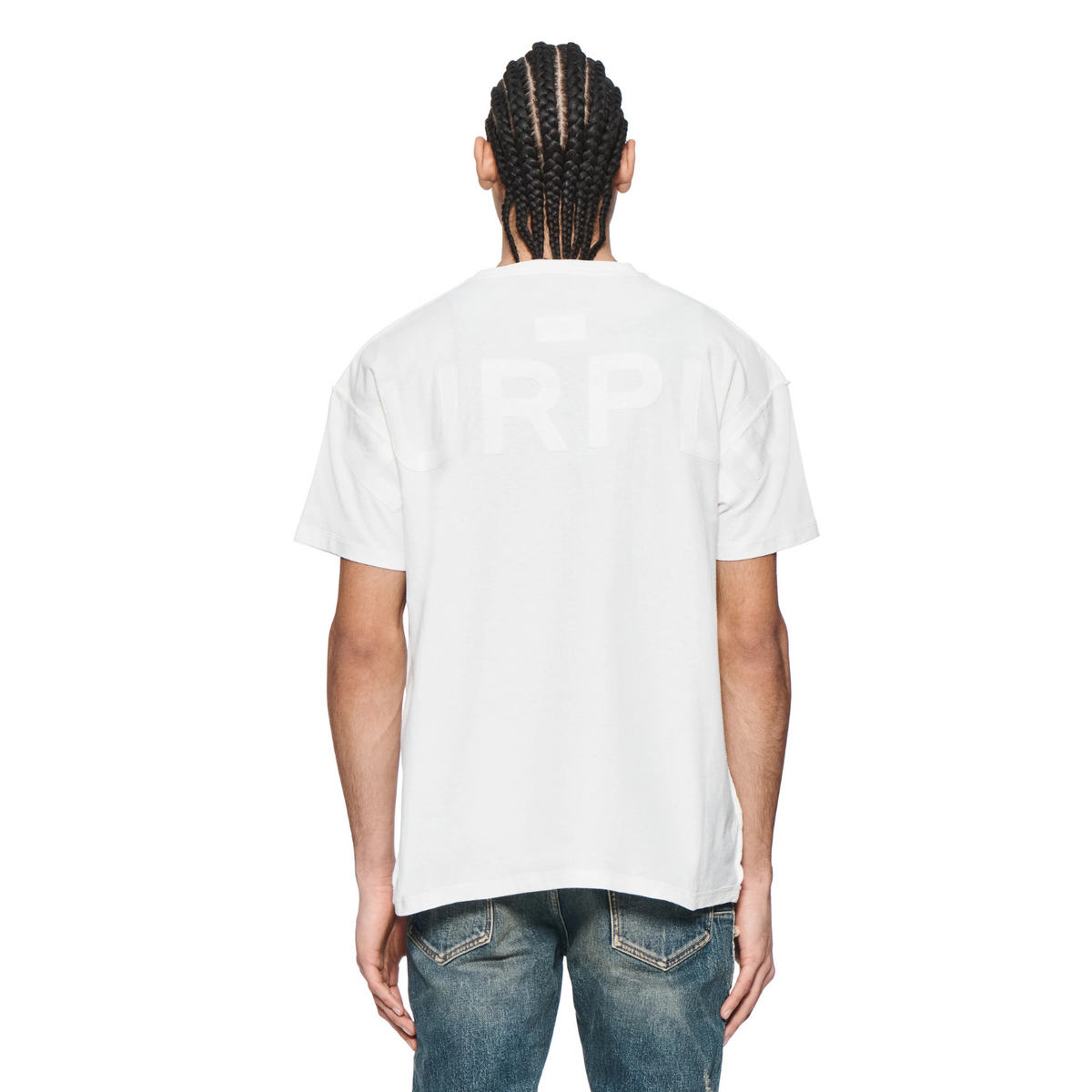 Purple Textured Inside Out Tee 