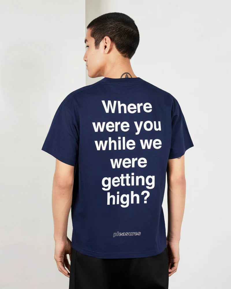 Pleasures Question Mark T-Shirt Navy