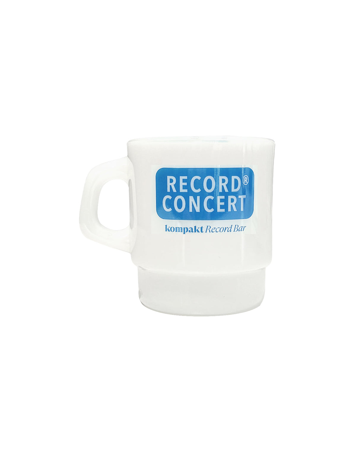 Kompakt Record Bar Record Concert Milk Glass Blue