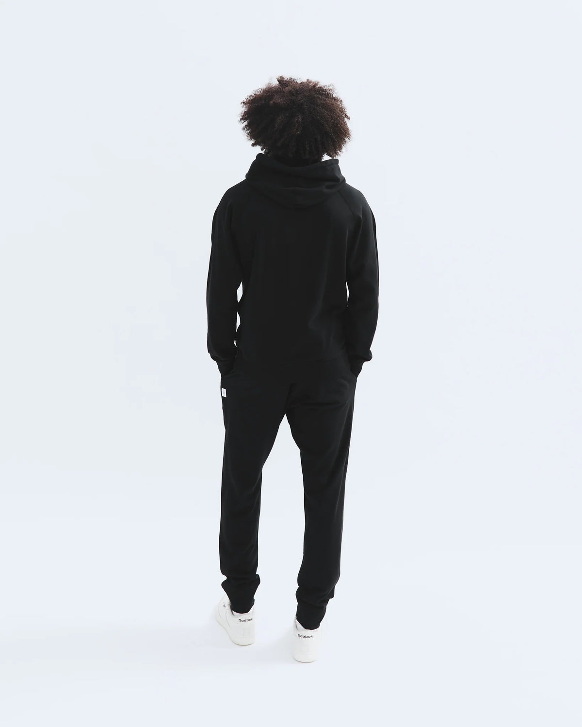 Reigning Champ Lightweight Terry Pullover Hoodie Black