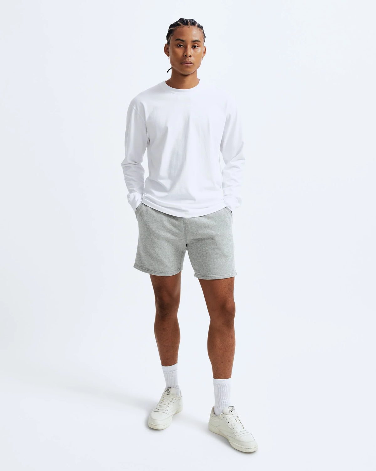 Reigning Champ Lightweight Terry 6" Sweatshort Heather Grey