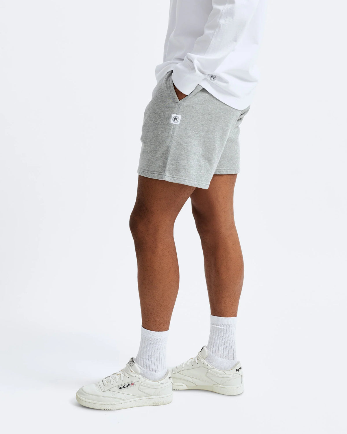 Reigning Champ Lightweight Terry 6" Sweatshort Heather Grey