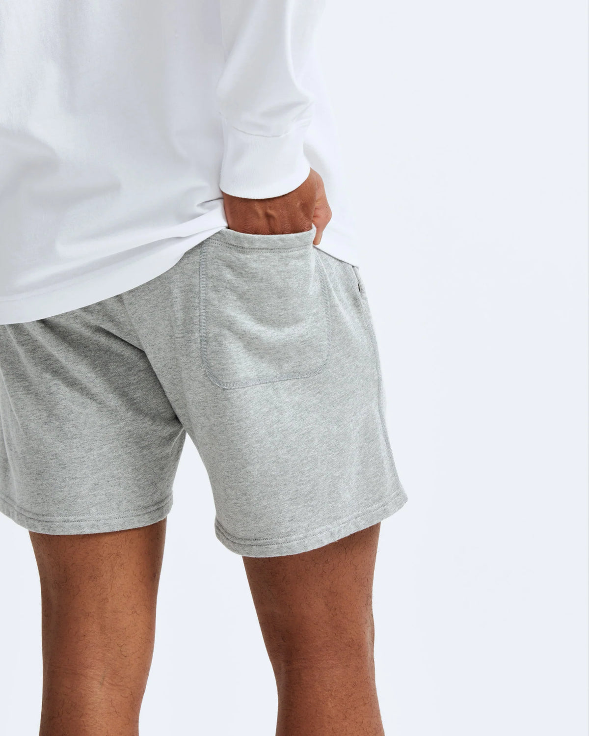 Reigning Champ Lightweight Terry 6" Sweatshort Heather Grey