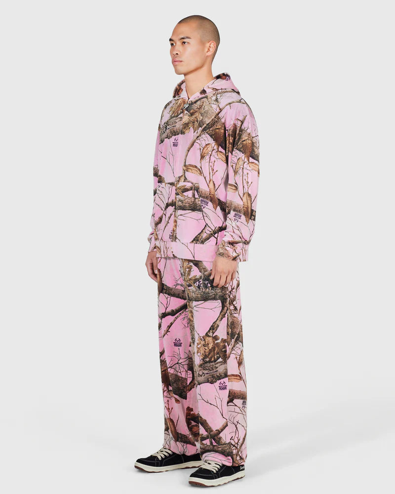 Pleasures Realtree Velour Hoodie Pink Edge