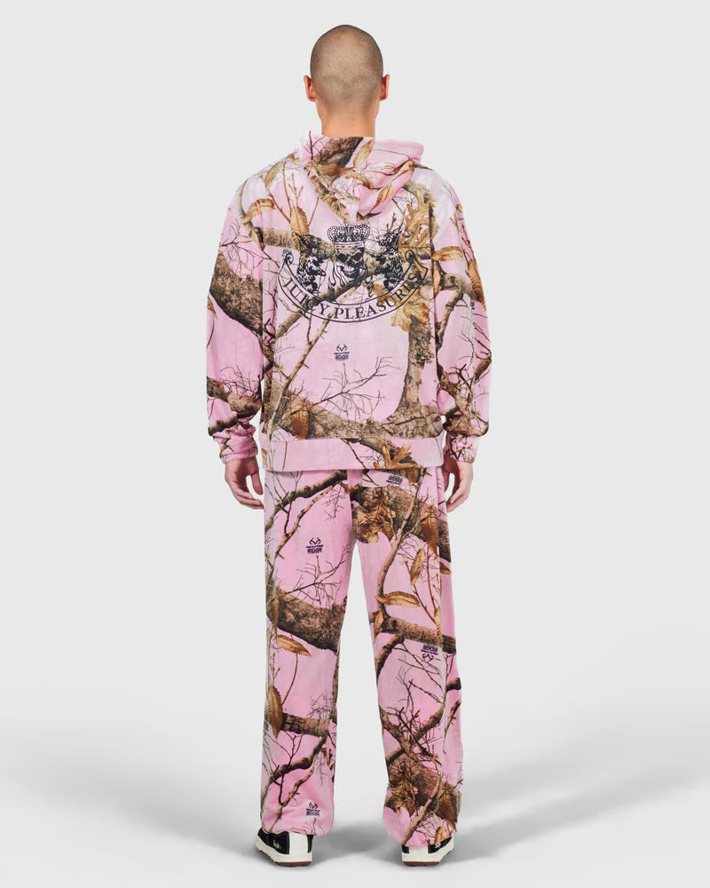 Pleasures Realtree Velour Hoodie Pink Edge