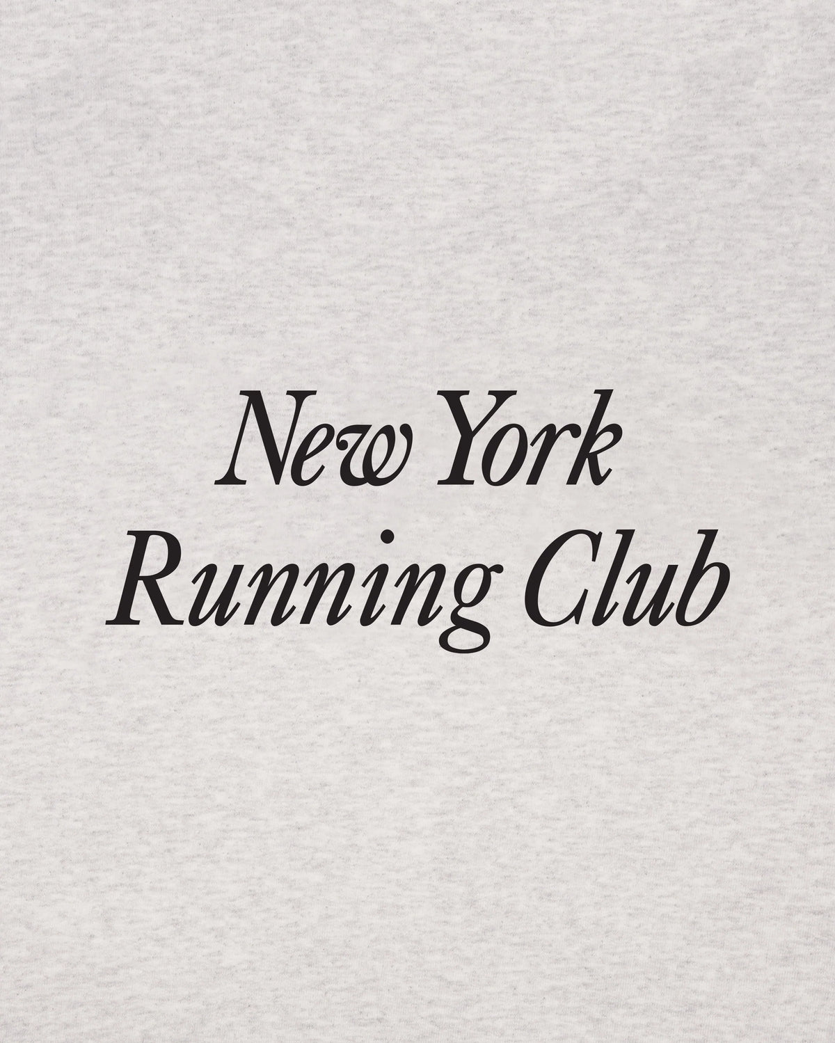 Sporty & Rich W Run Club Zip Hoodie Heather Gray