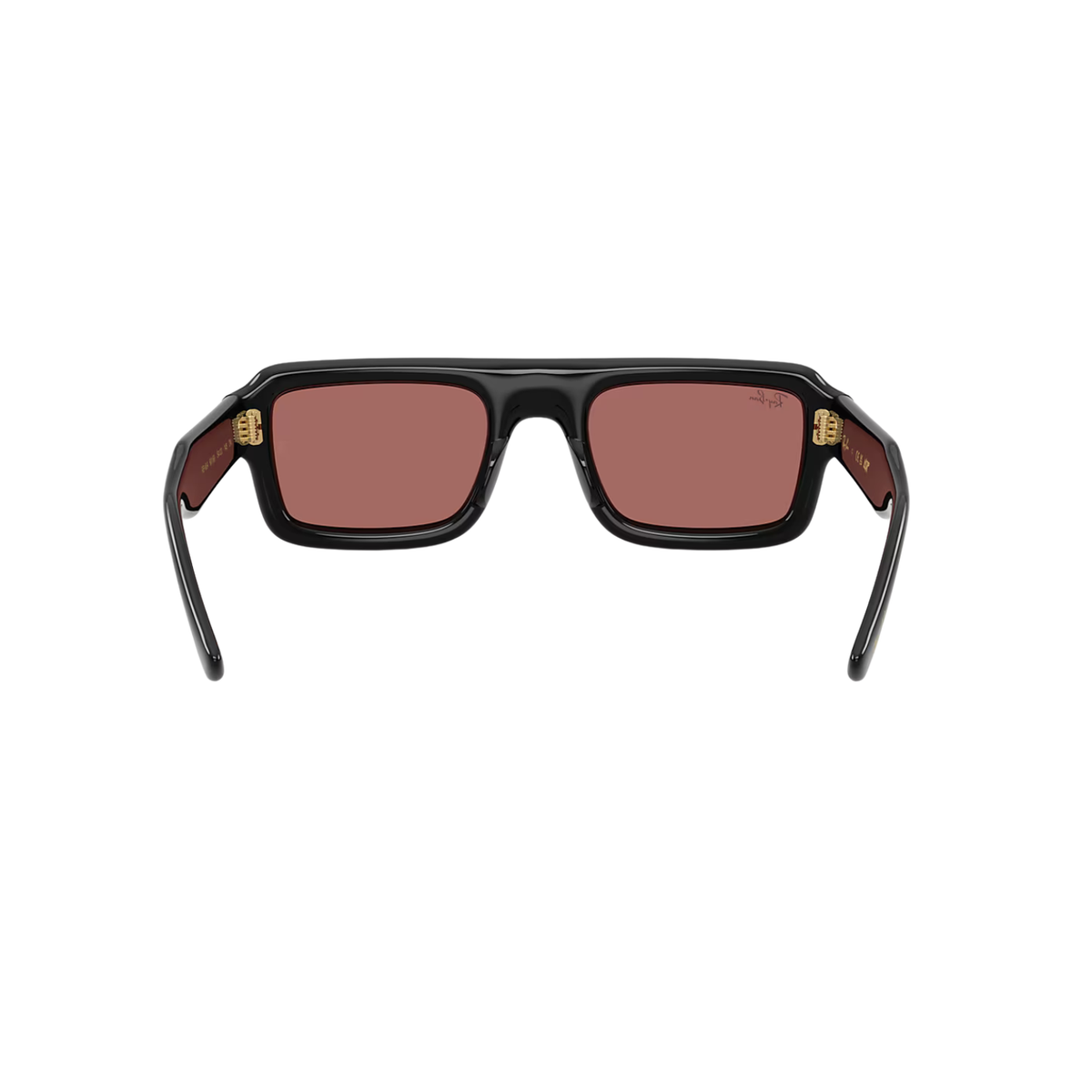 Ray-Ban Flacko Puffer Sunglasses - Black W/ Dark Violet Lenses 