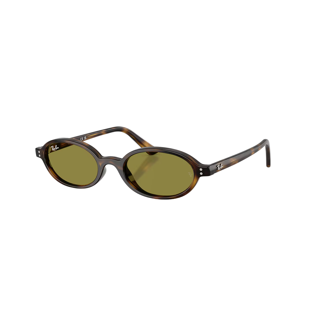 Ray-Ban Khal Bio-Based Sunglasses - Havana W/ Green Lenses