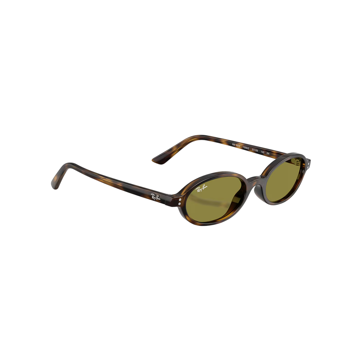 Ray-Ban Khal Bio-Based Sunglasses - Havana W/ Green Lenses
