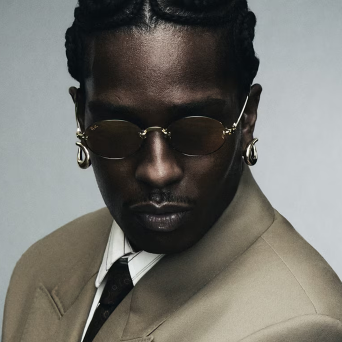 Ray-Ban RB3929 By A$AP Rocky - Arista Gold W/ Dark Brown Polarized Lenses 