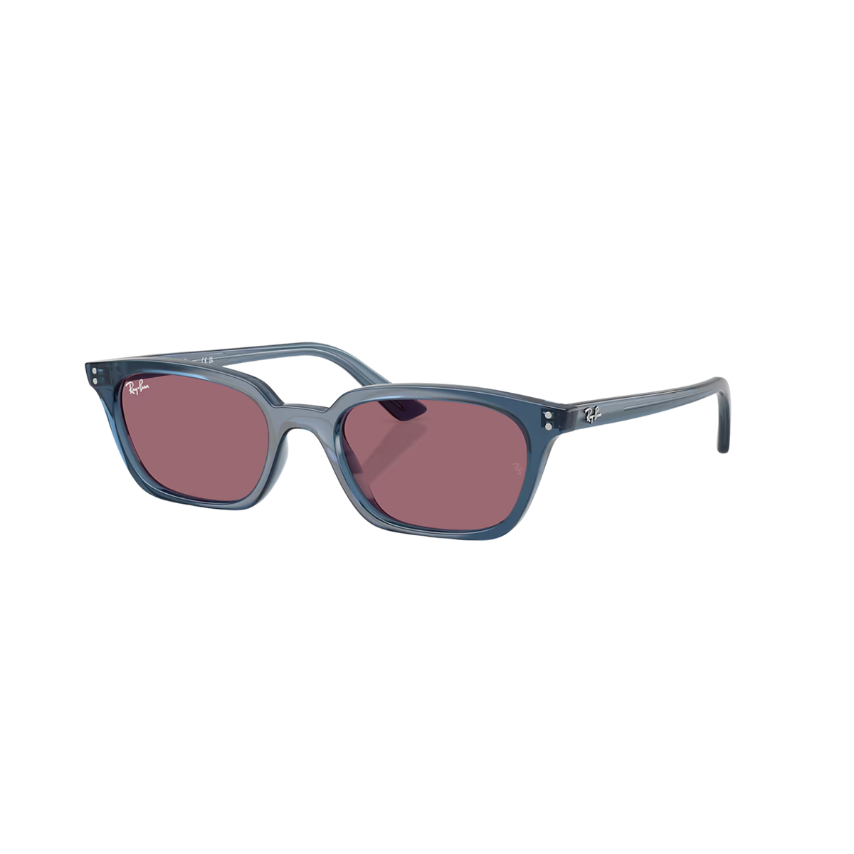 Ray-Ban Zaya Bio-Based Sunglasses - Light Blue W/ Violet Lenses