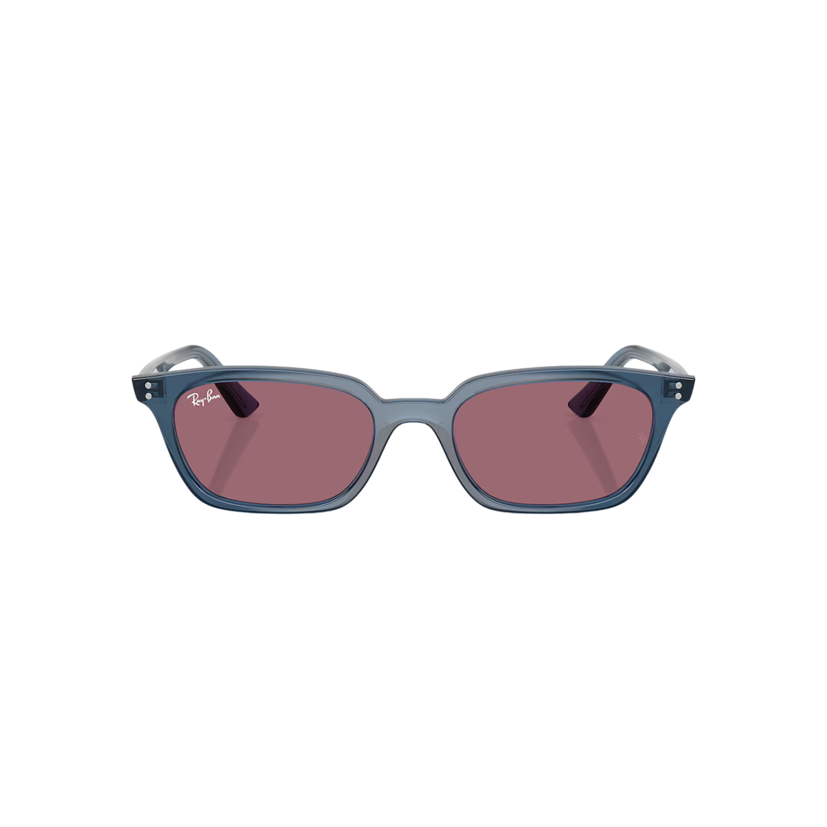 Ray-Ban Zaya Bio-Based Sunglasses - Light Blue W/ Violet Lenses