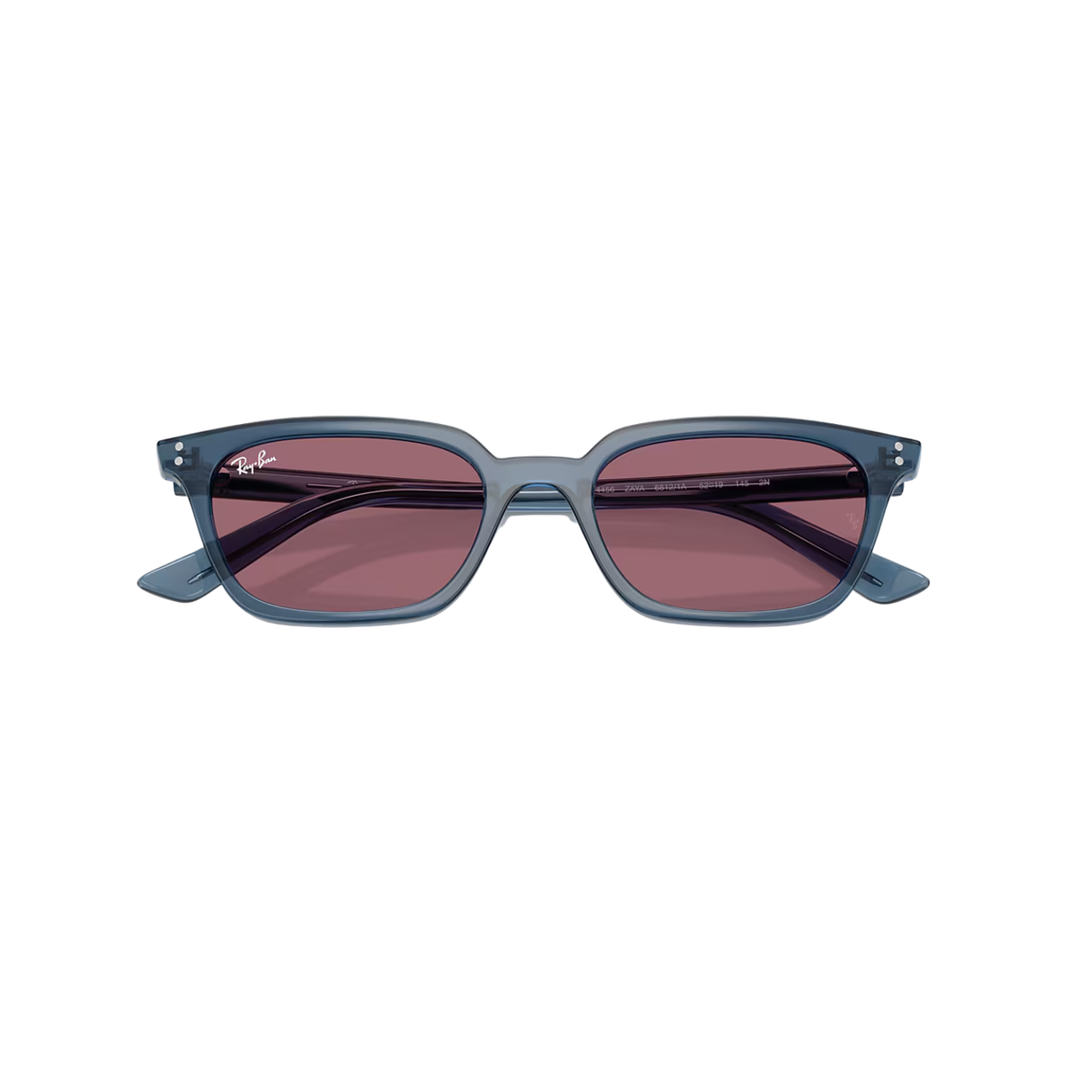 Ray-Ban Zaya Bio-Based Sunglasses - Light Blue W/ Violet Lenses