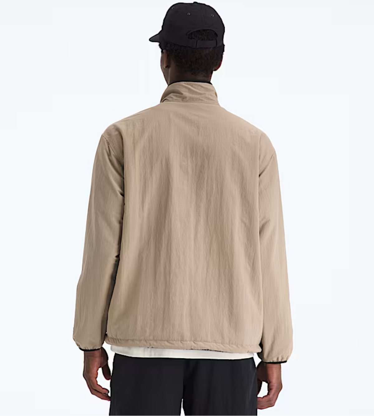 The North Face Red Box Reversible Fleece Jacket Mushroom Grey TNF Black