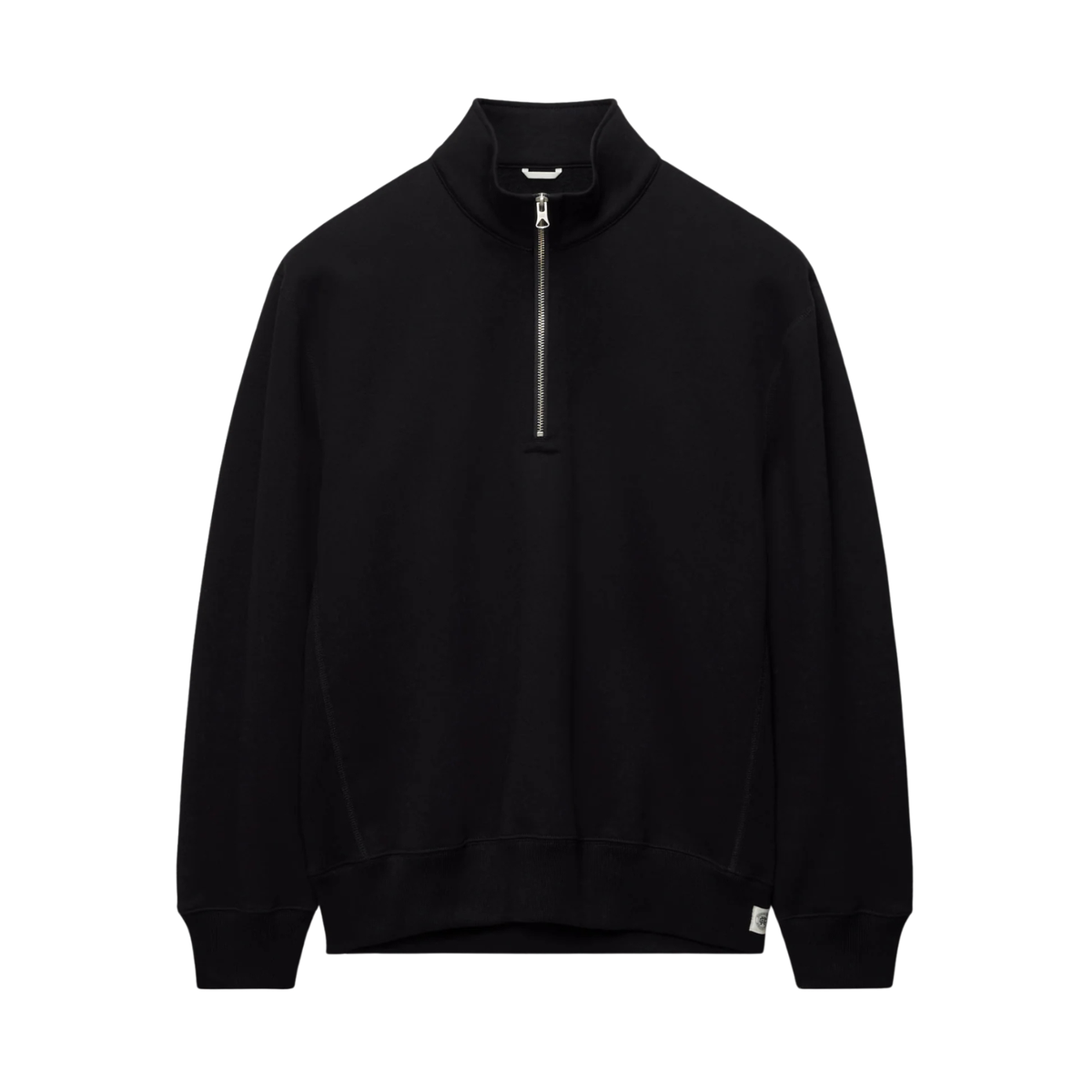 Reigning Champ Brushed Fleece Standard Quarter Zip Black