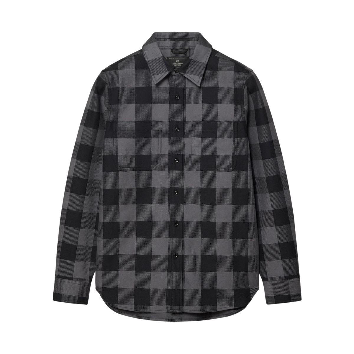 Reigning Champ Buffalo Check Union Shirt Black/Midnight