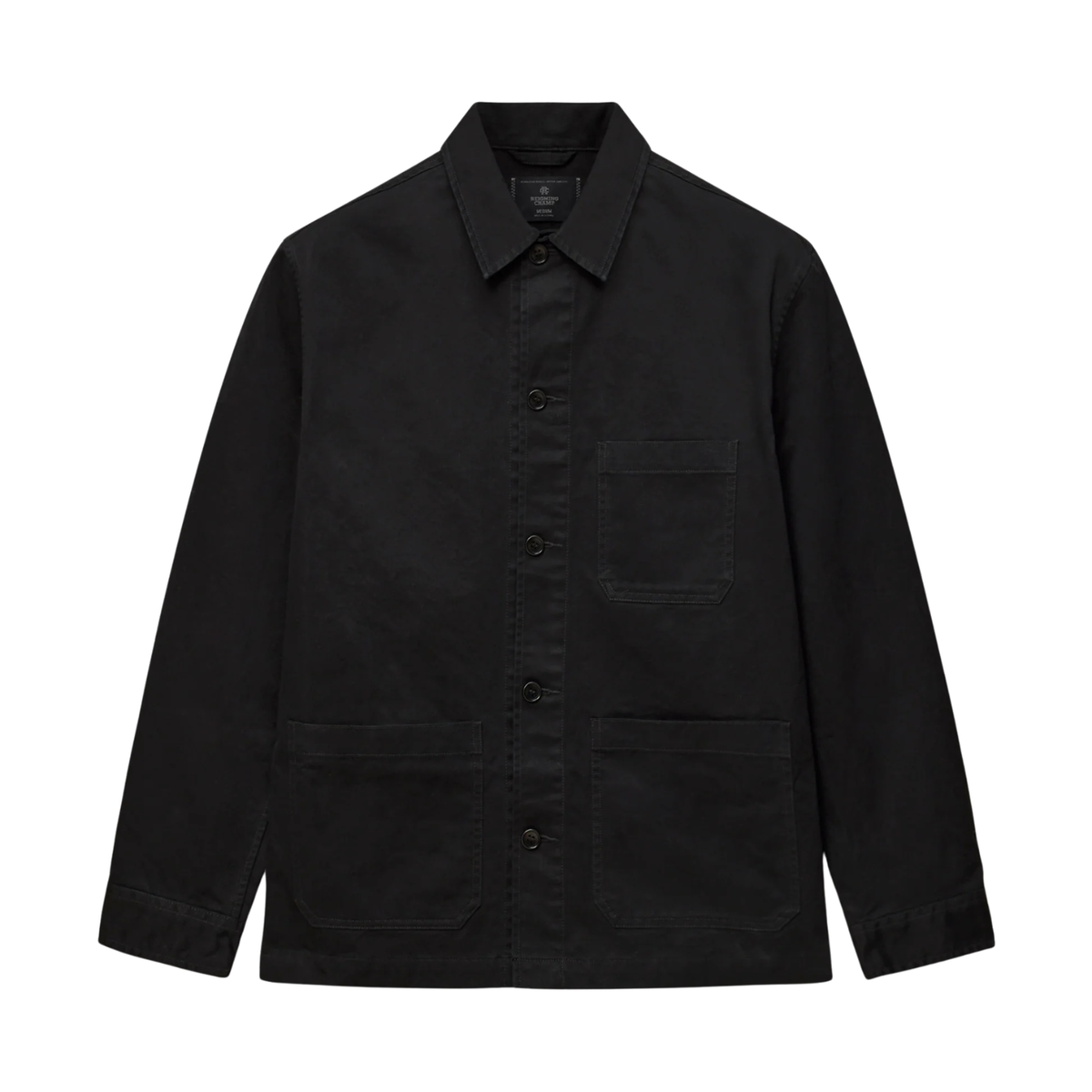 Reigning Champ Cotton Chino Chore Jacket Black