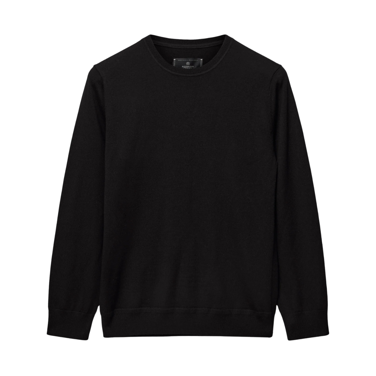 Reigning Champ Lightweight Merino Harry Crewneck Black