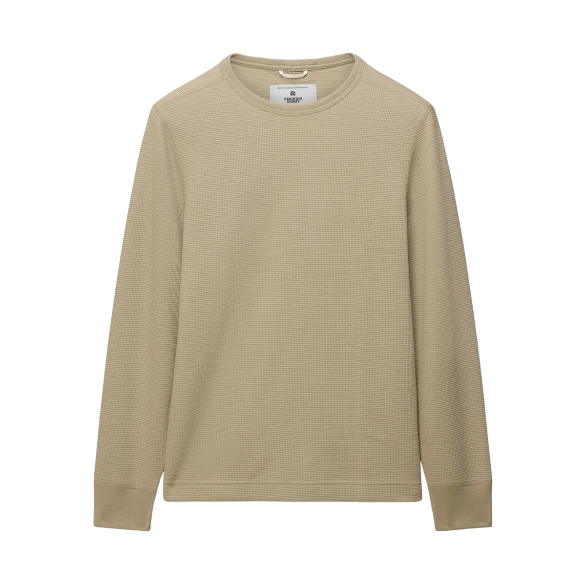 Reigning Champ Lightweight Waffle Standard Long Sleeve Sand
