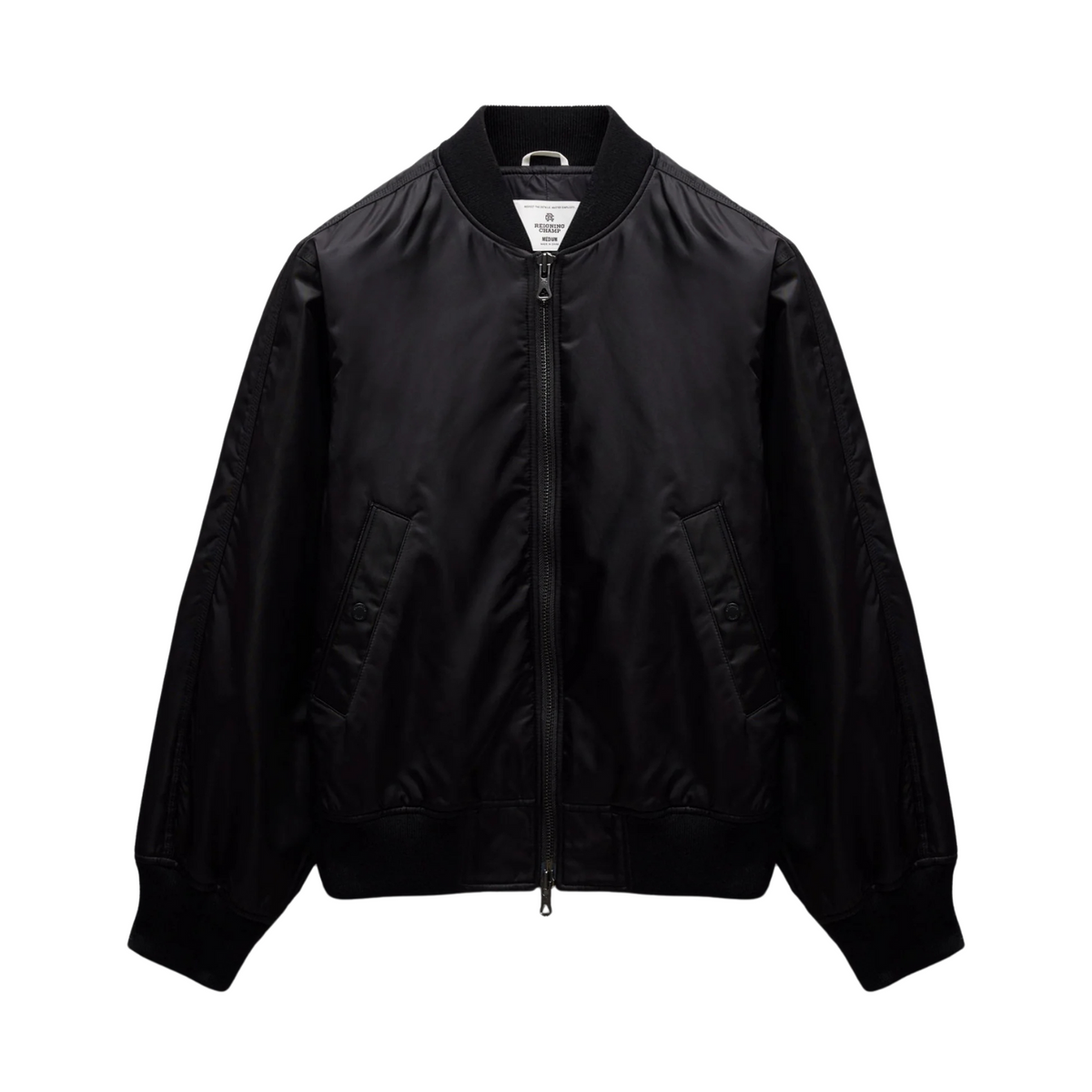Reigning Champ Nylon Twill Crew Jacket Black