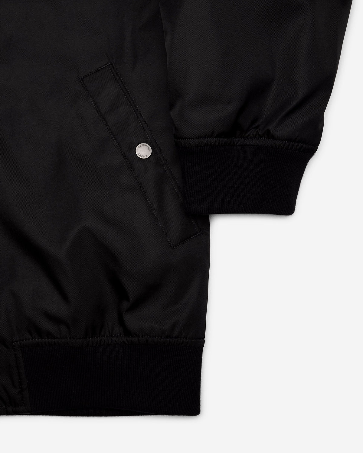 Reigning Champ Nylon Twill Flight Jacket Black