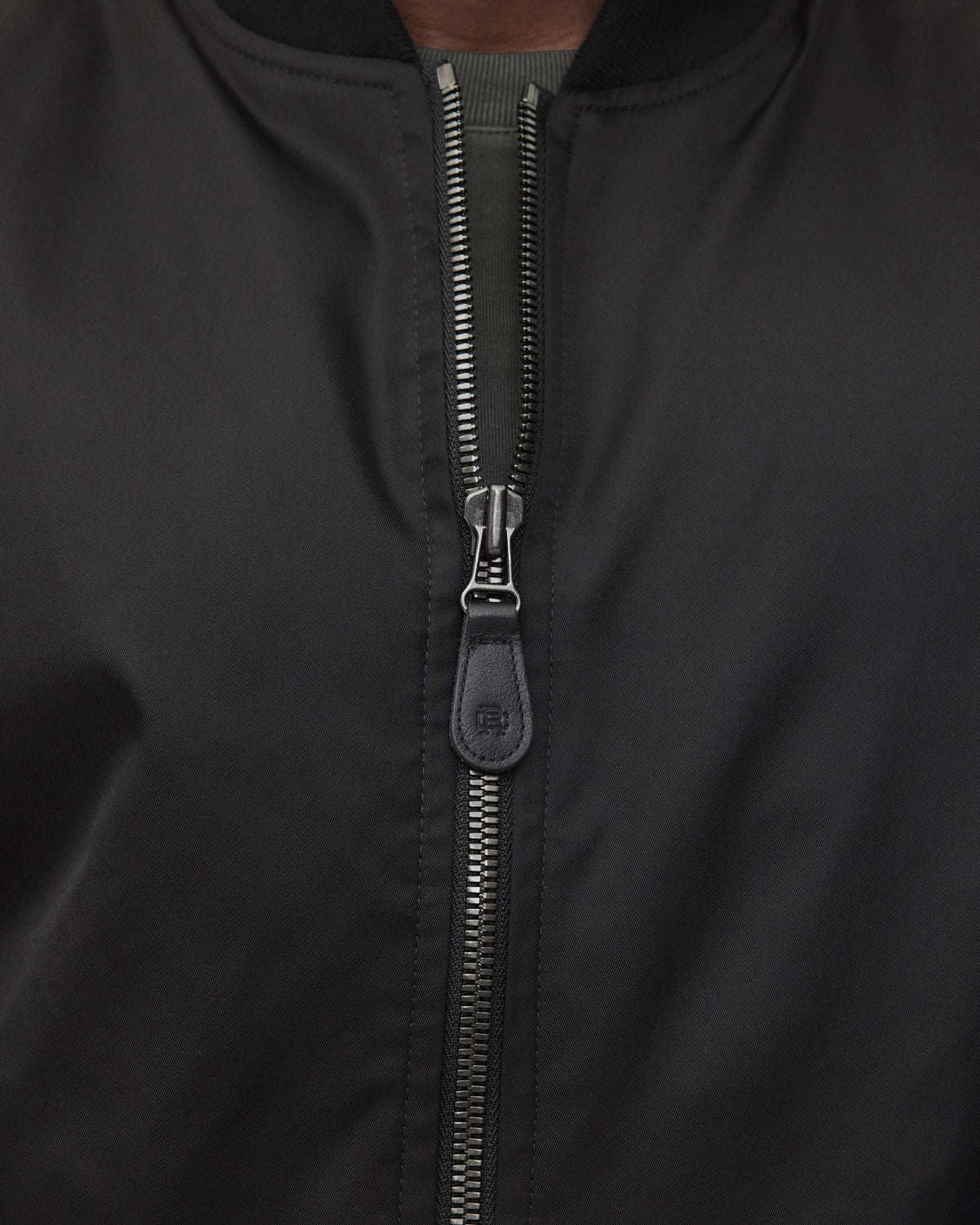 Reigning Champ Nylon Twill Flight Jacket Black