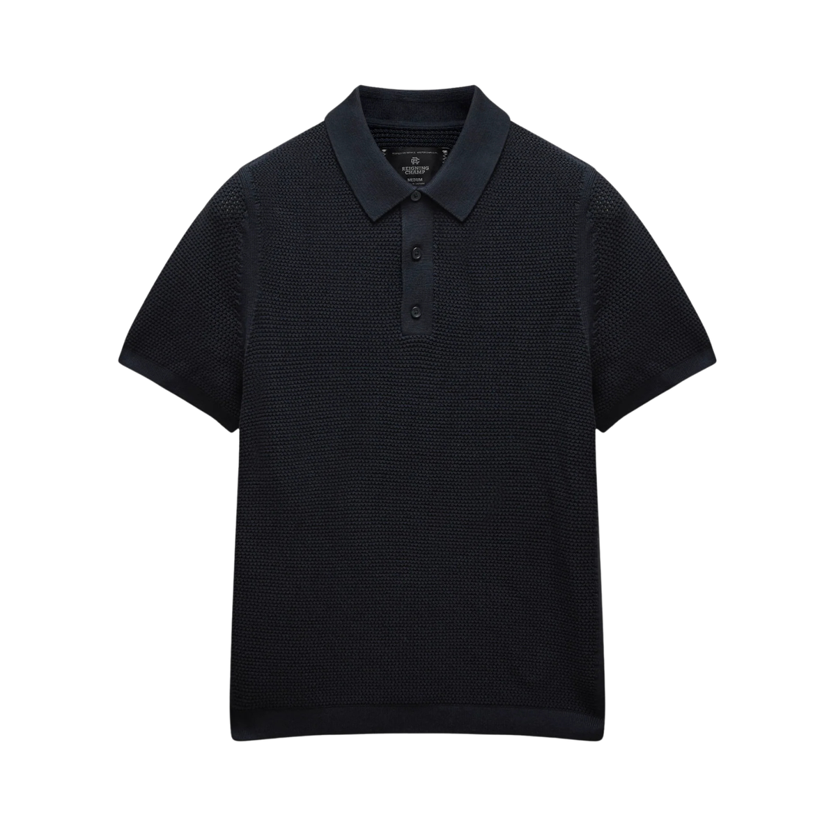 Reigning Champ Supima Mesh Cruise Polo Navy