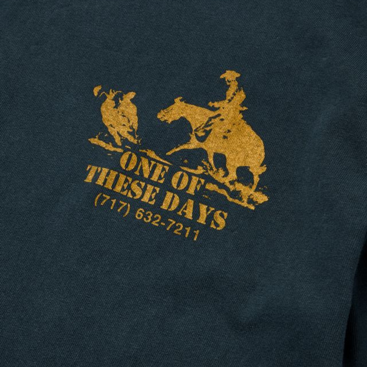 One of These Days Round Up T-Shirt Washed Black