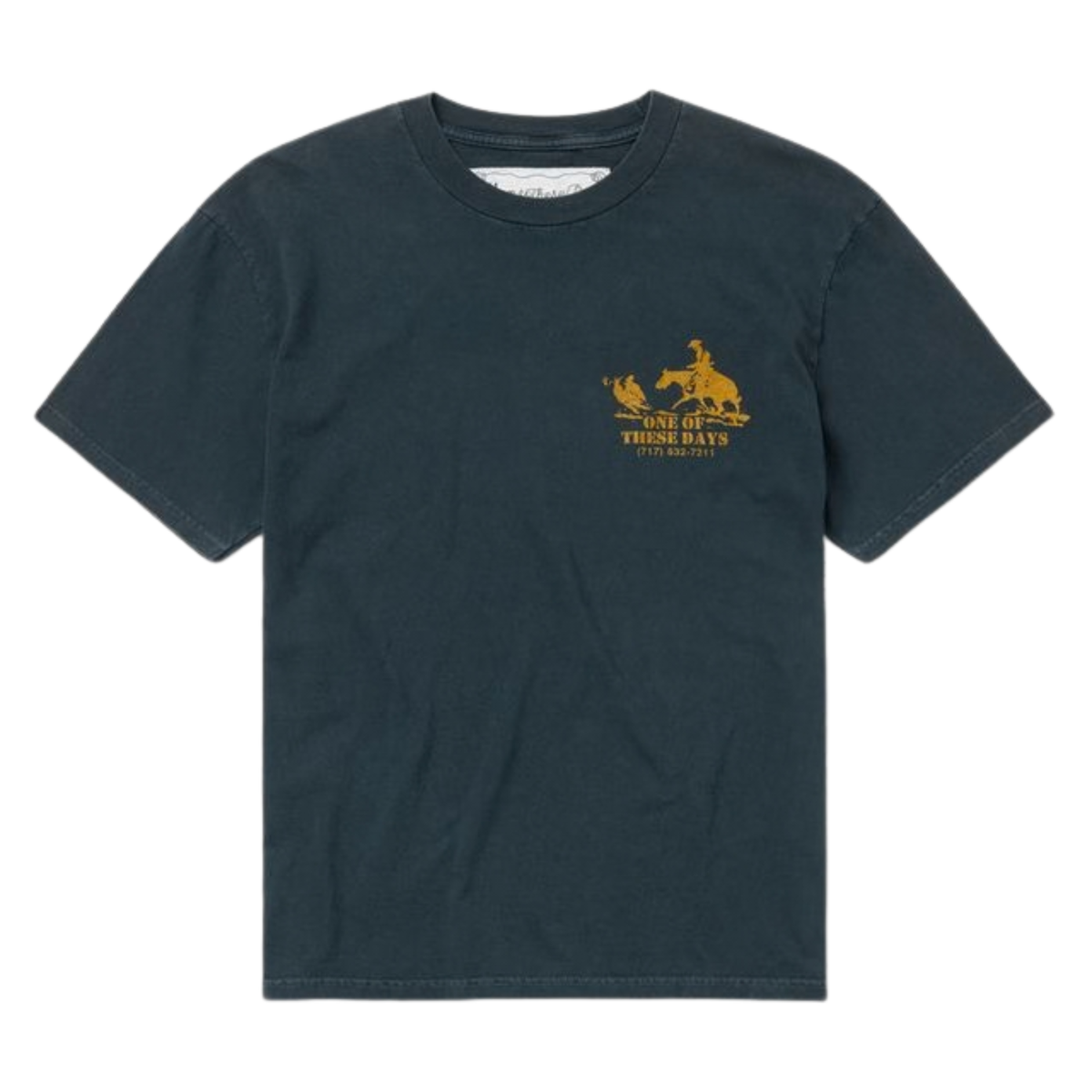One of These Days Round Up T-Shirt Washed Black