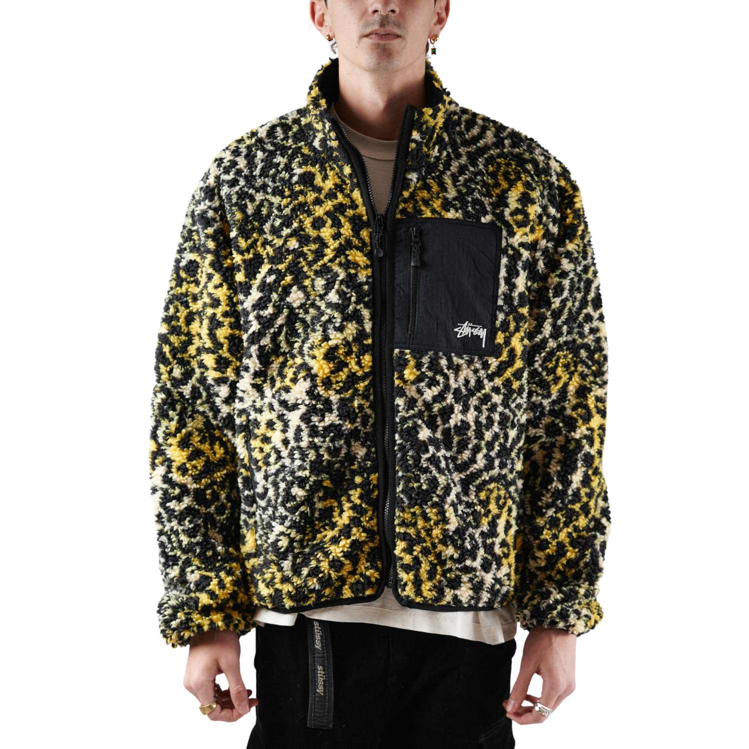 Supreme Leopard Fleece Reversible Jacket-