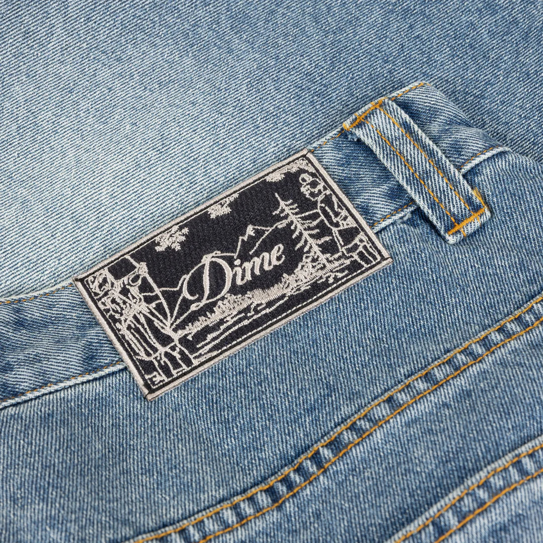 Dime Classic Denim Shorts Sandblasted Indigo
