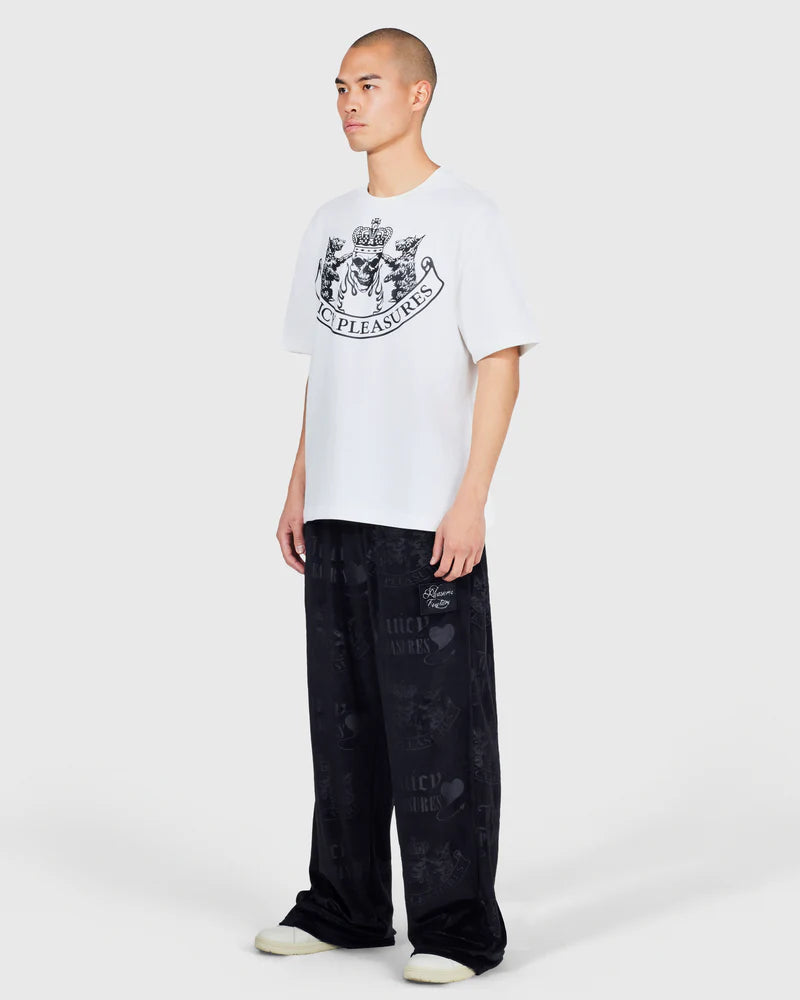 Juice Pleasures Skull Crest Heavyweight Shirt White