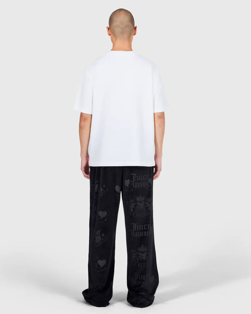 Juice Pleasures Skull Crest Heavyweight Shirt White