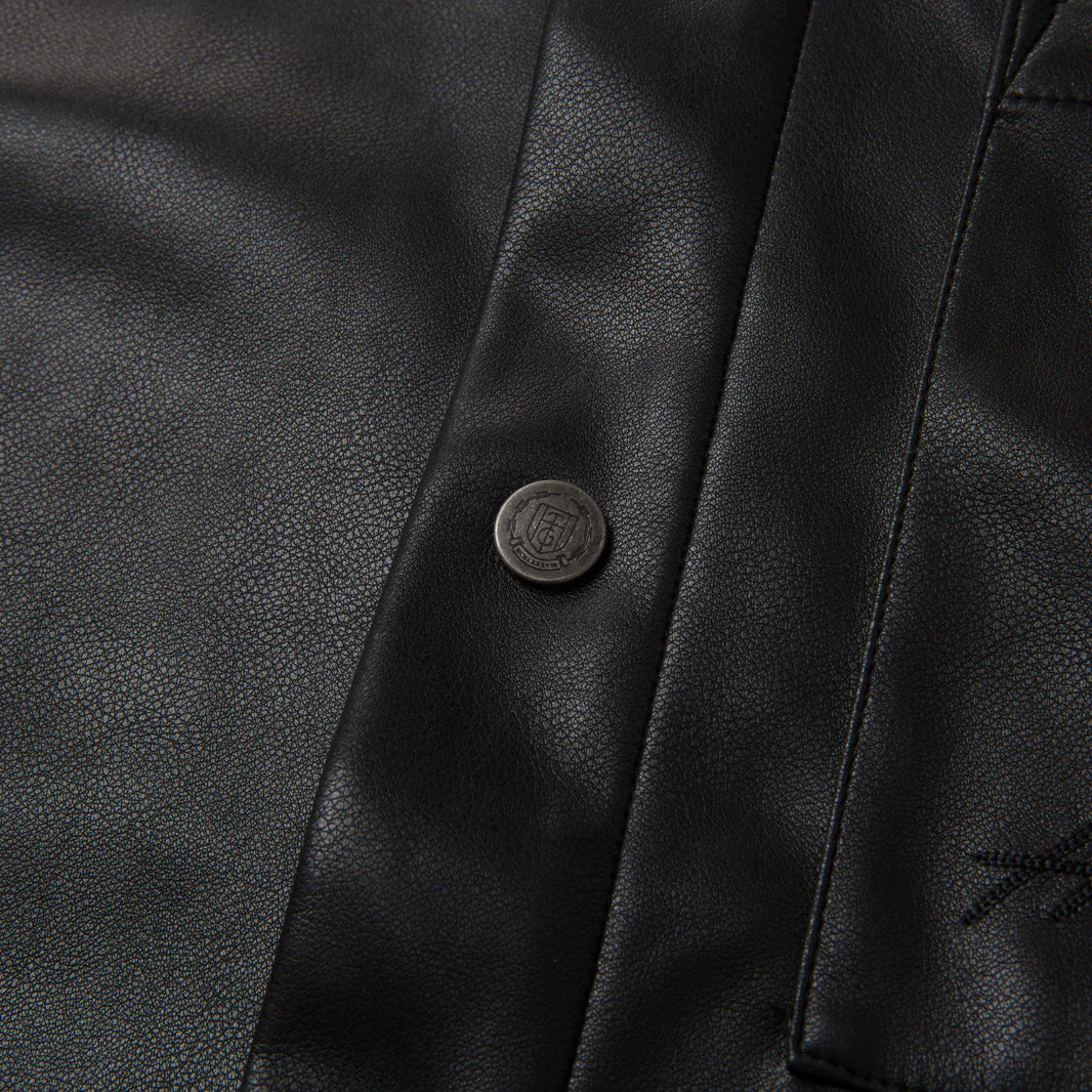 W VEGAN LEATHER BOX SHIRT