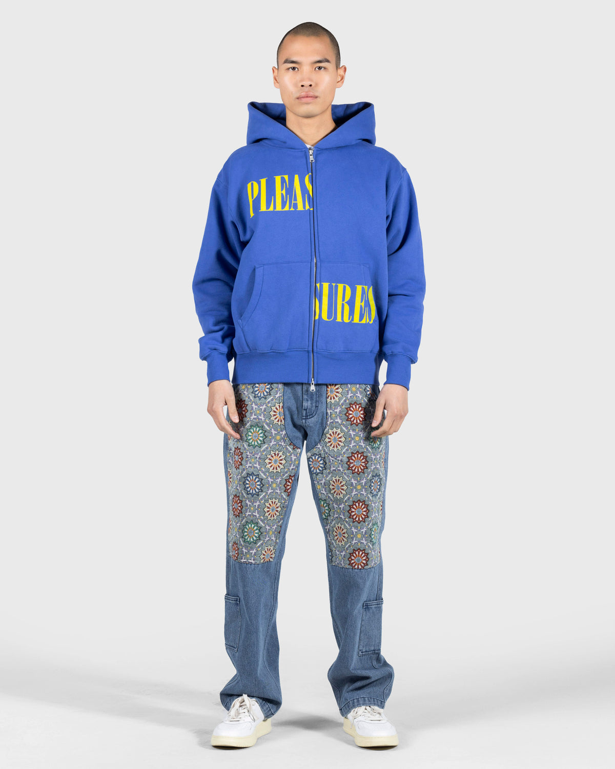 Pleasures Floral Ultra Double Knee Pant Indigo