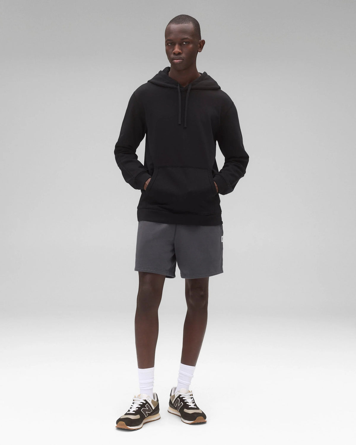 Reigning Champ Lightweight Terry Standard Hoodie Black