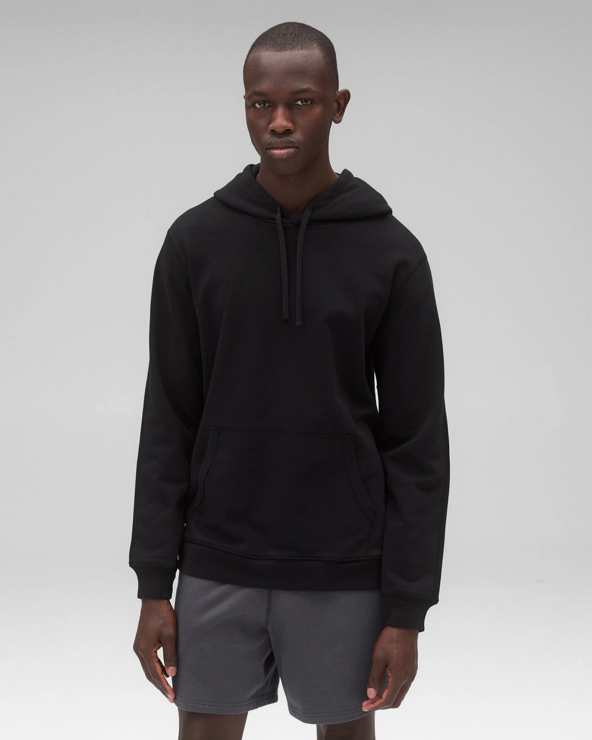 Reigning Champ Lightweight Terry Standard Hoodie Black