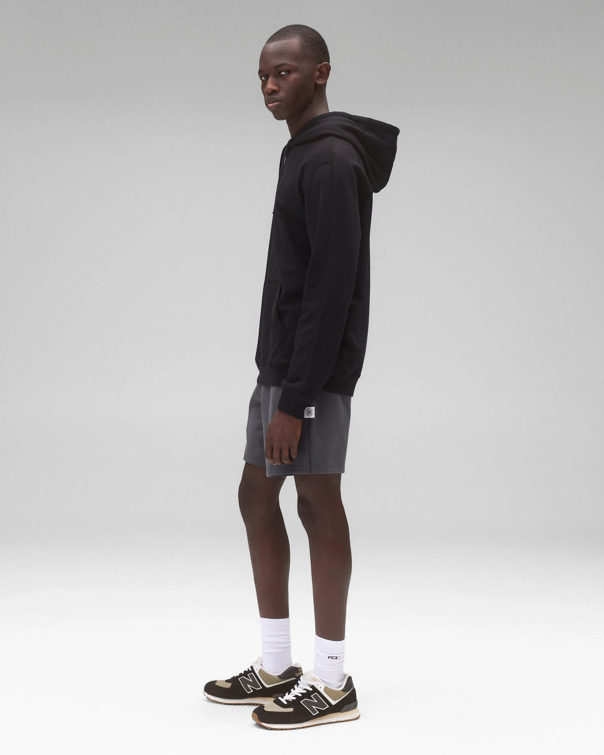 Reigning Champ Lightweight Terry Standard Hoodie Black