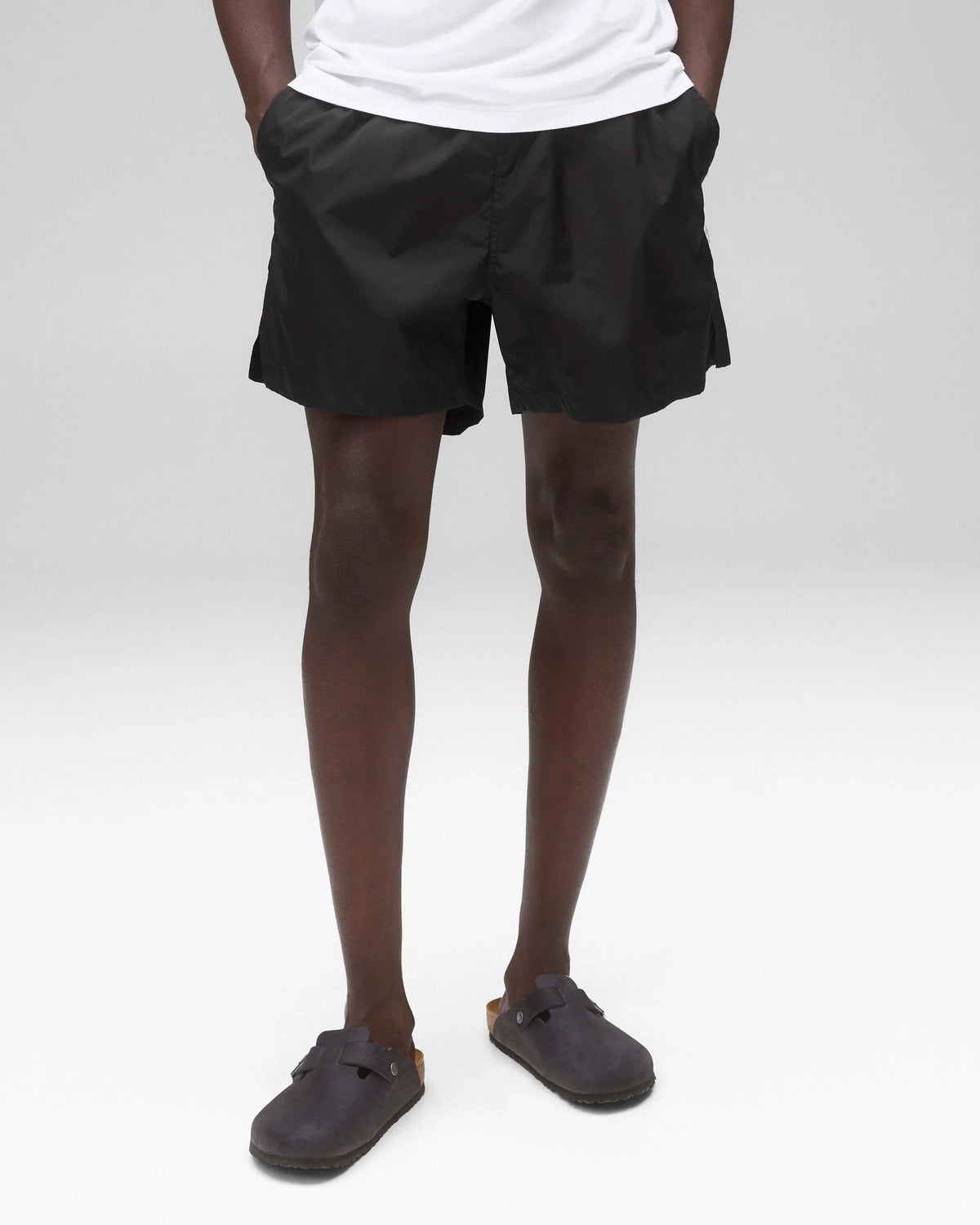 Reigning Champ Econyl Nylon Riptide Short 5" Black