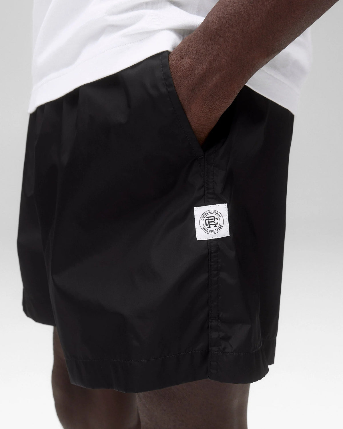 Reigning Champ Econyl Nylon Riptide Short 5" Black