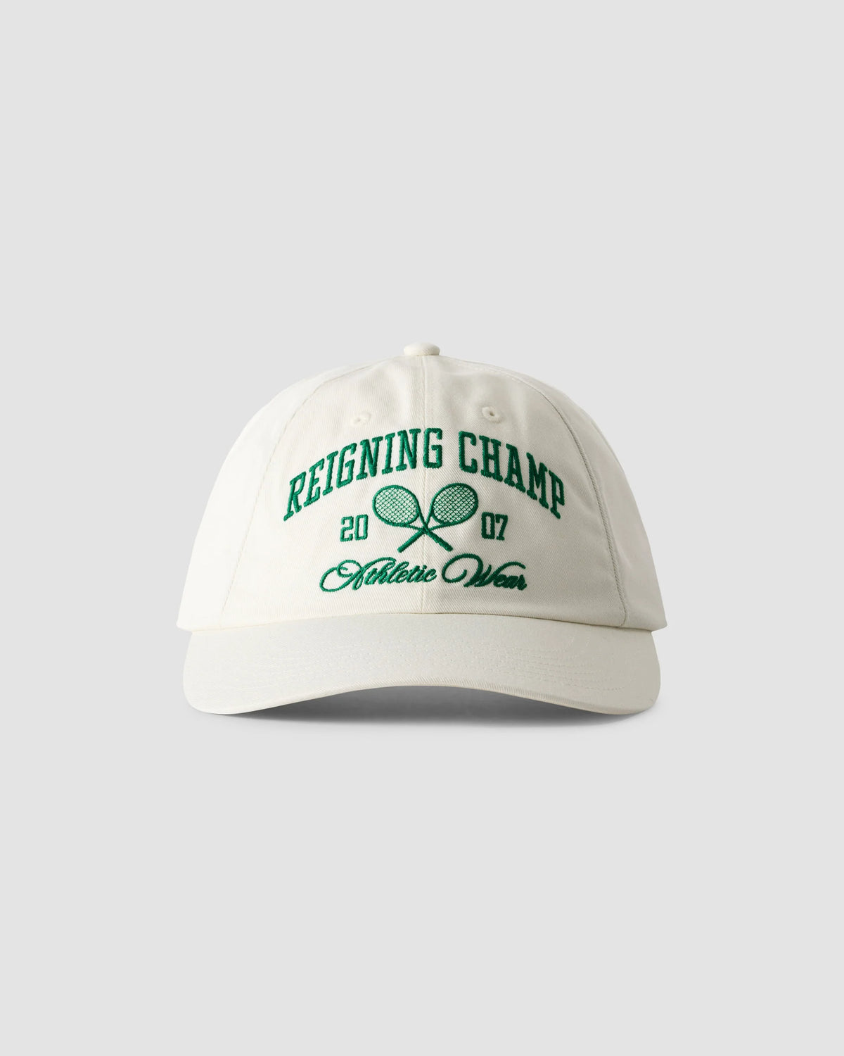 Reigning Champ Rally Strapback Cap Ivory/BRG
