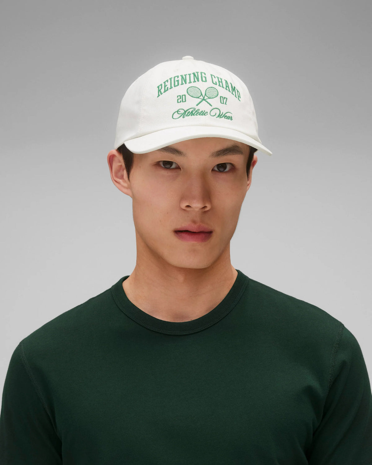 Reigning Champ Rally Strapback Cap Ivory/BRG