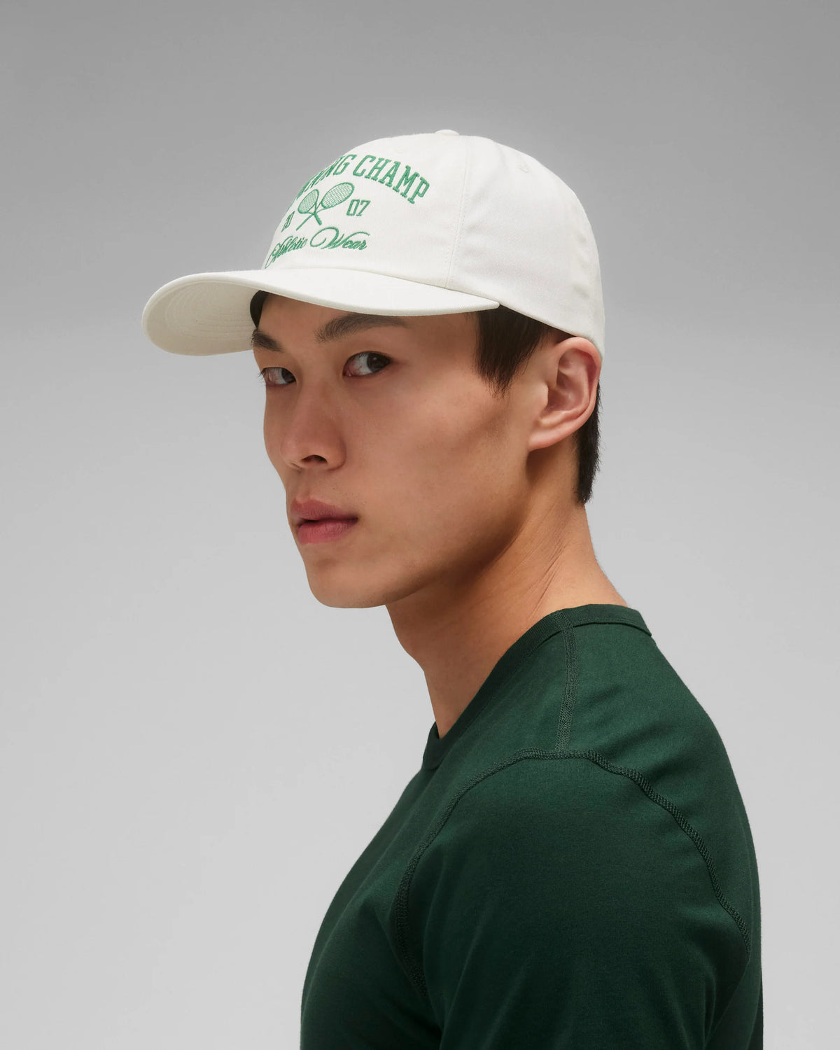 Reigning Champ Rally Strapback Cap Ivory/BRG