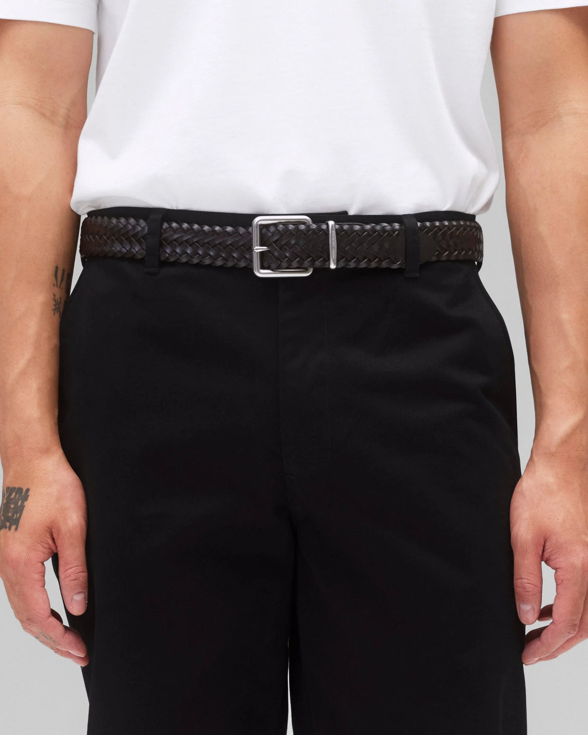BRAIDED LEATHER BELT
