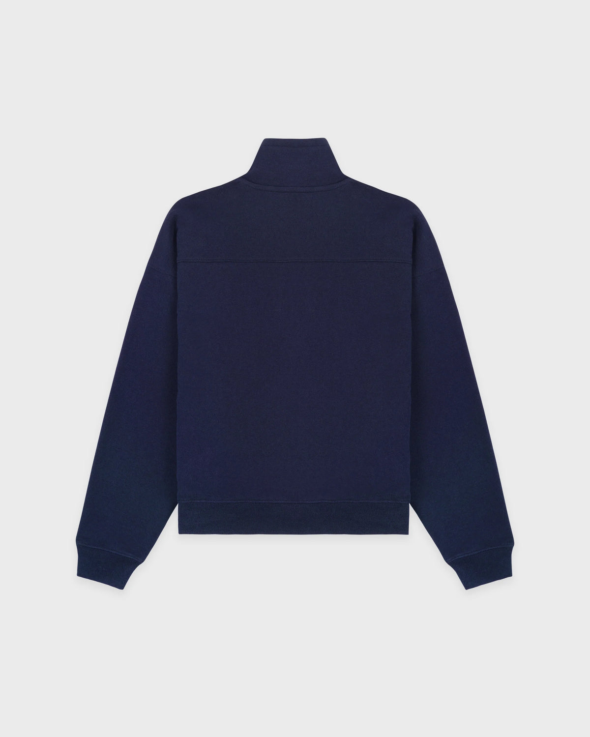 Sporty & Rich W NY Crest Embroidered Quarter Zip Dark Navy