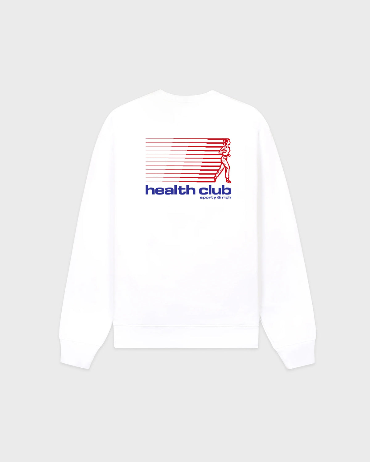 Sporty & Rich W Bold Health Crewneck White/Red