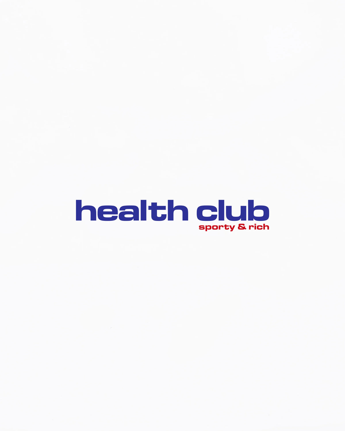Sporty & Rich W Bold Health Crewneck White/Red
