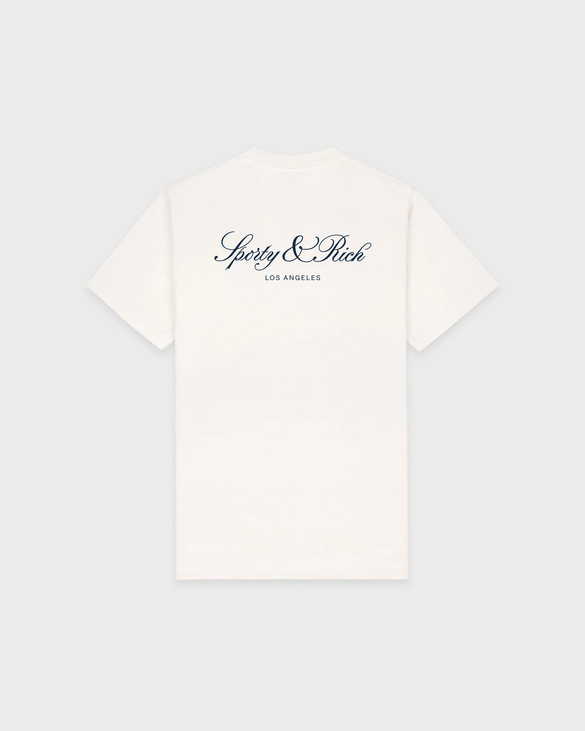 Sporty & Rich W Vendome LA T-Shirt Ecru/Navy