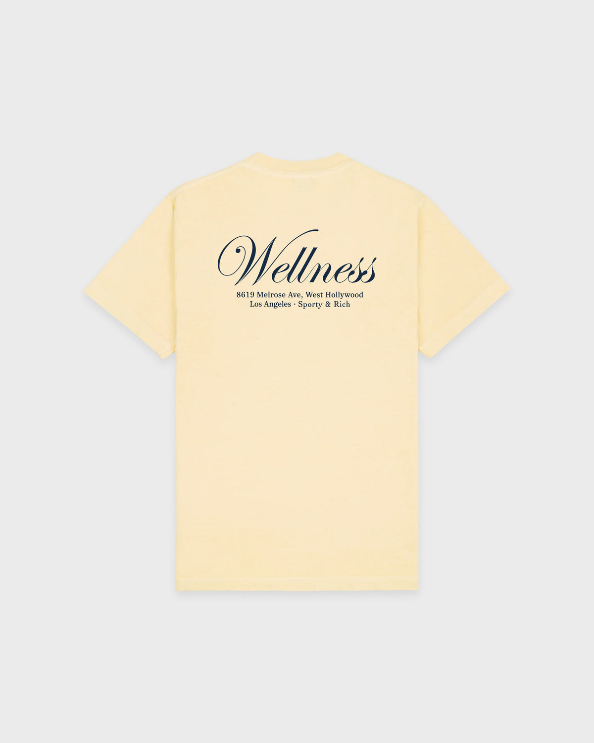 Sporty & Rich W Avenue T-Shirt Almond/Navy