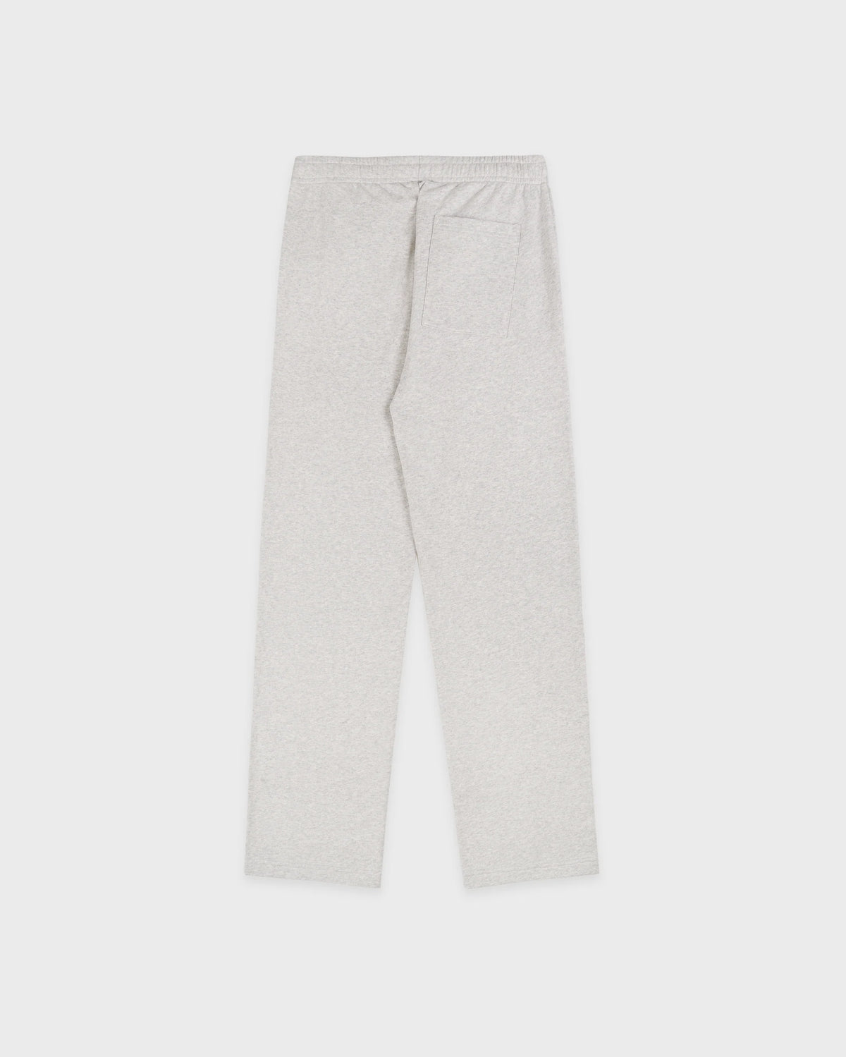 Sporty & Rich W Signature Logo Embroidered Wide Sweatpant Heather Gray